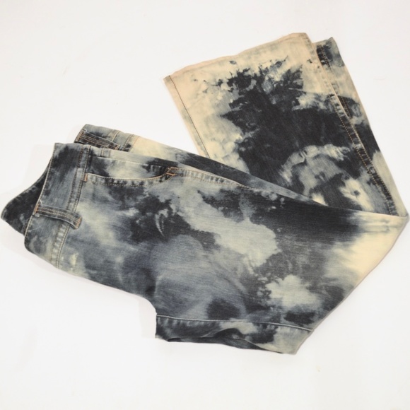 Ann Taylor Denim - ANN TAYLOR  Blue Acid Wash Tie Dye Jean Pants 8P